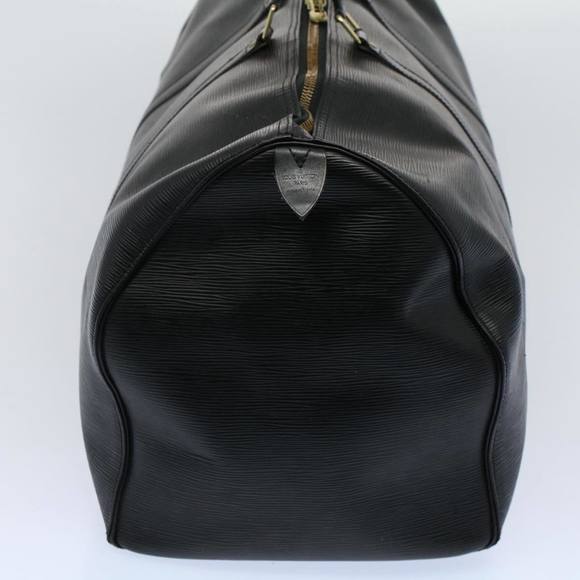 LOUIS VUITTON Epi Keepall 55 Boston Bag Noir Black M42952 LV Auth bs9967 - Picture 3 of 16